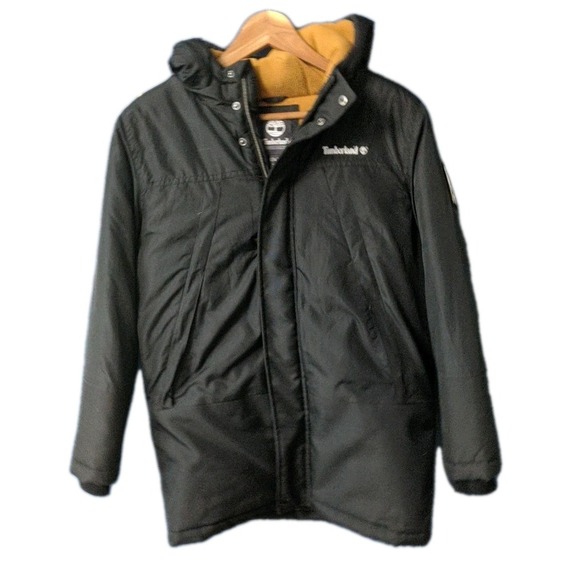 Timberland Thick‎ Jacket Parka 25TFEMOBK-001PC Size 14/16 Large - Black Washable - Picture 1 of 10